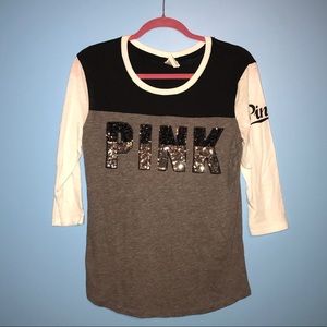 VS Pink Half Sleeve Shirt